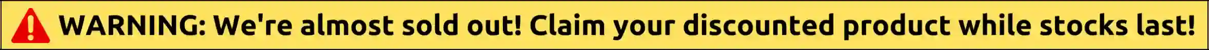 CitrusBurn stock availability warning banner